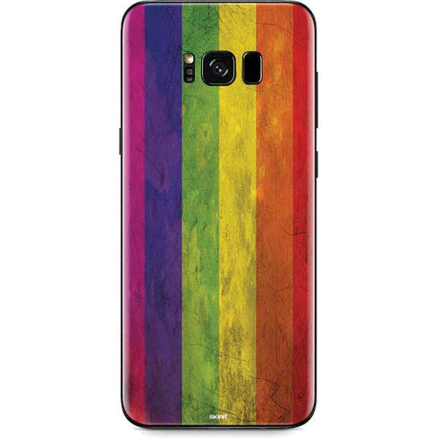 Distressed Rainbow Flag Galaxy S8 Plus Skin
