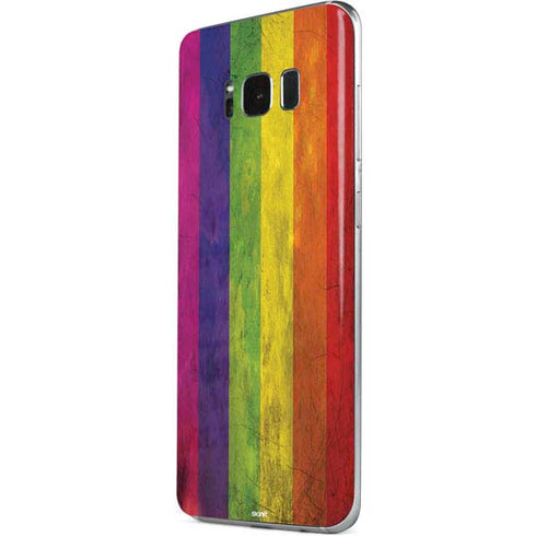 Distressed Rainbow Flag Galaxy S8 Skin