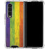 Distressed Rainbow Flag Galaxy Z Fold4 5G Clear Case