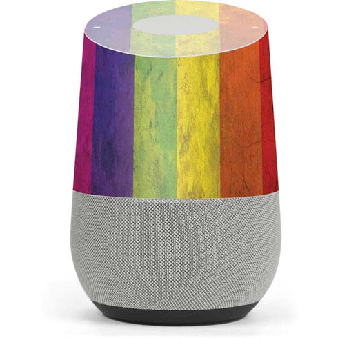 Distressed Rainbow Flag Google Home Skin