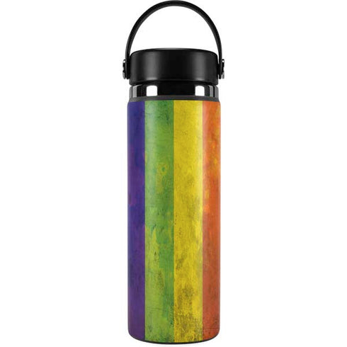 Distressed Rainbow Flag Hydro Flask 20oz Wide Mouth Skin