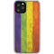 Distressed Rainbow Flag iPhone 11 Pro Clear Case