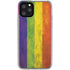 Distressed Rainbow Flag iPhone 11 Pro Clear Case