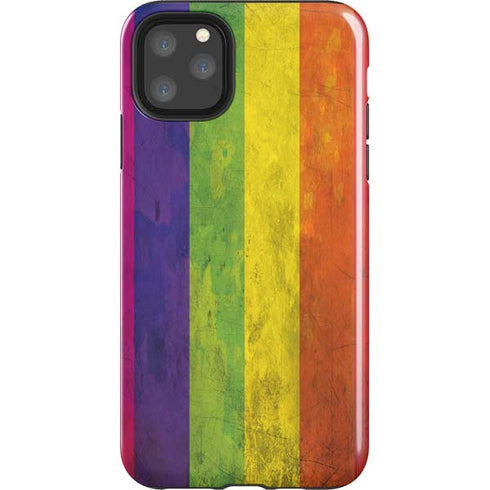 Distressed Rainbow Flag iPhone 11 Pro Max Impact Case