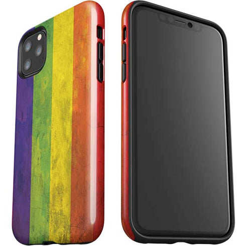 Distressed Rainbow Flag iPhone 11 Pro Max Impact Case