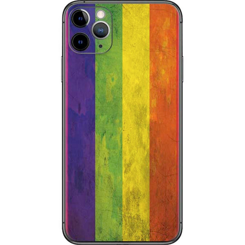 Distressed Rainbow Flag iPhone 11 Pro Max Skin