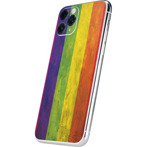 Distressed Rainbow Flag iPhone 11 Pro Skin