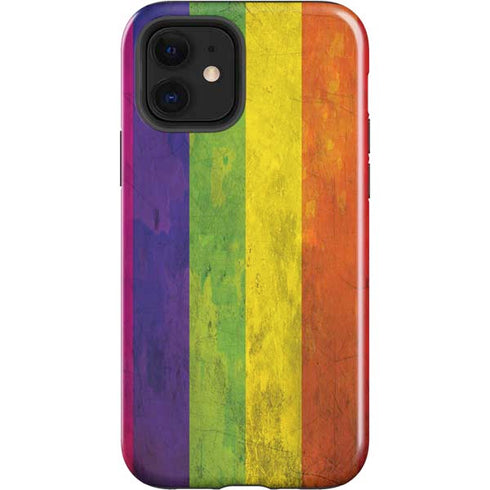 Distressed Rainbow Flag iPhone 12 Impact Case