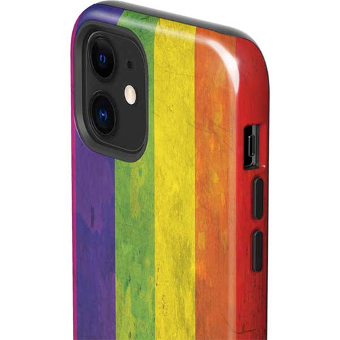 Distressed Rainbow Flag iPhone 12 Impact Case
