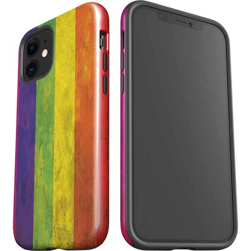 Distressed Rainbow Flag iPhone 12 Impact Case