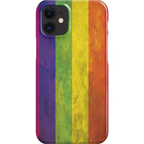 Distressed Rainbow Flag iPhone 12 Mini Lite Case