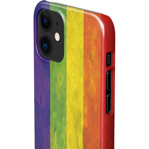 Distressed Rainbow Flag iPhone 12 Mini Lite Case