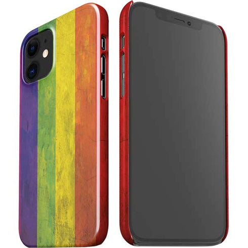 Distressed Rainbow Flag iPhone 12 Mini Lite Case