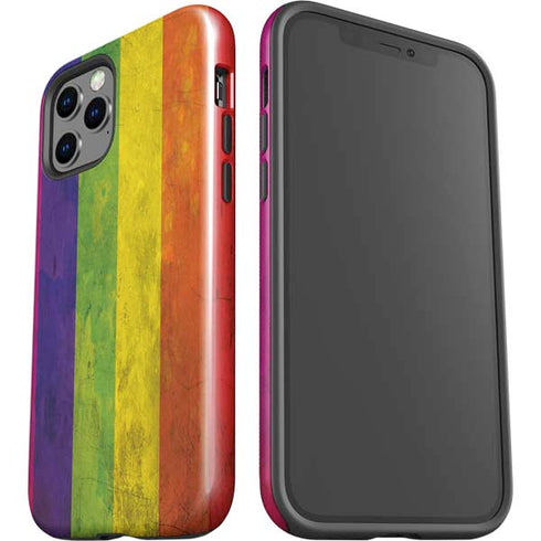Distressed Rainbow Flag iPhone 12 Pro Impact Case