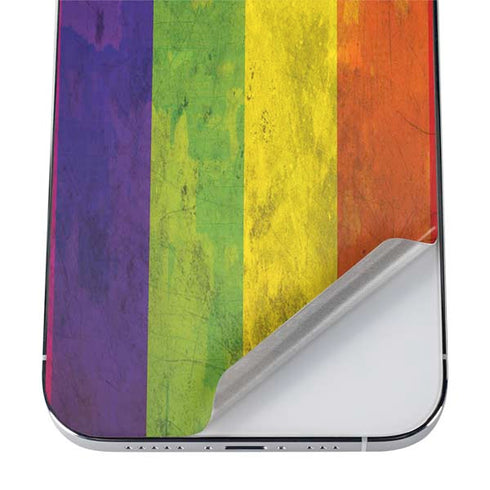 Distressed Rainbow Flag iPhone 12 Pro Max Skin