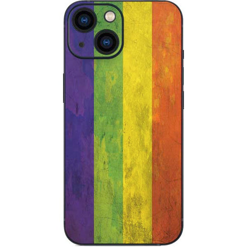 Distressed Rainbow Flag iPhone 13 Mini Skin