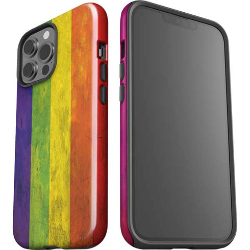Distressed Rainbow Flag iPhone 13 Pro Max Impact Case