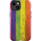 Distressed Rainbow Flag iPhone 14 Plus Impact Case