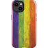 Distressed Rainbow Flag iPhone 15 Plus Impact Case