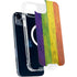 Distressed Rainbow Flag iPhone 15 Plus MagSafe Case