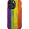 Distressed Rainbow Flag iPhone 14 Pro Impact Case
