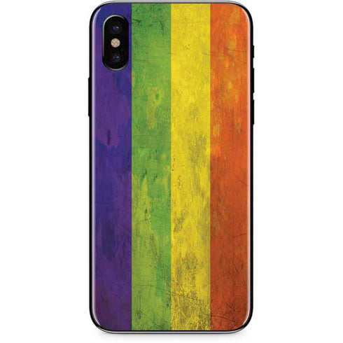 Distressed Rainbow Flag iPhone 8 Skin