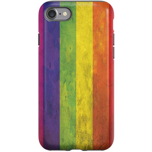 Distressed Rainbow Flag iPhone SE (2nd & 3rd Gen) Pro Case