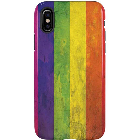 Distressed Rainbow Flag iPhone X Pro Case