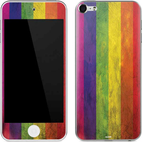 Distressed Rainbow Flag Apple iPod Skin