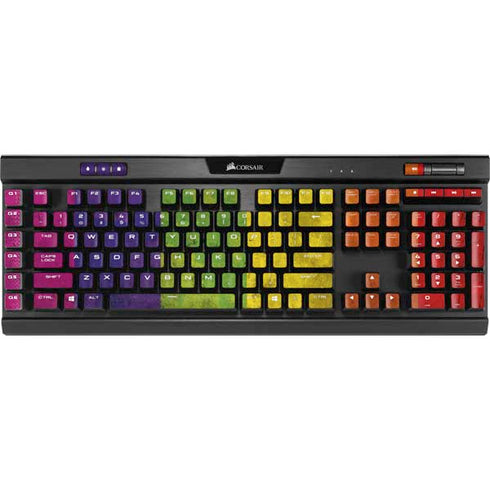 Distressed Rainbow Flag K95 RGB PLATINUM Mechanical Gaming Keyboard Skin