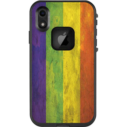Distressed Rainbow Flag LifeProof Fre iPhone Skin