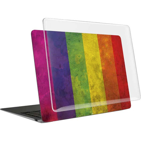 Distressed Rainbow Flag MacBook Air 13in (2020) Case plus Skin