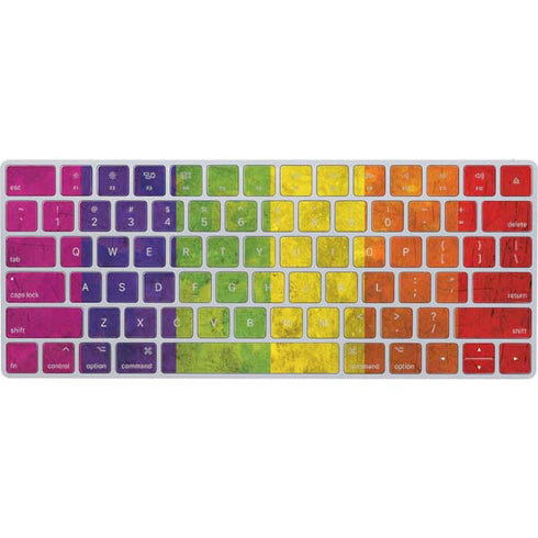 Distressed Rainbow Flag Magic Keyboard Skin