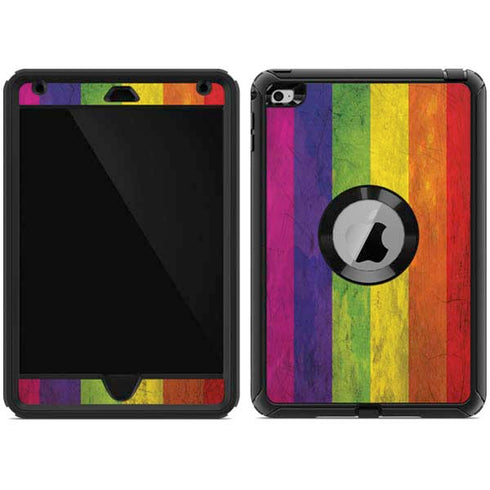 Distressed Rainbow Flag Otterbox Defender iPad Skin