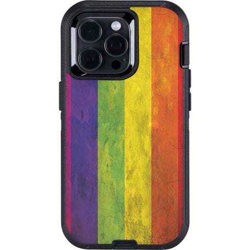 Distressed Rainbow Flag Otterbox Defender iPhone Skin