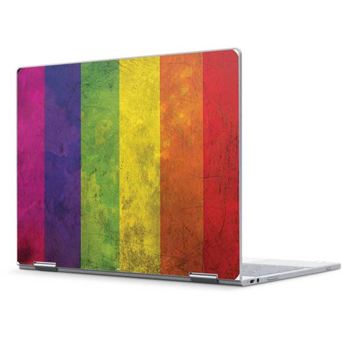 Distressed Rainbow Flag Pixelbook Skin