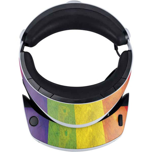 Distressed Rainbow Flag PlayStation VR2 Skin