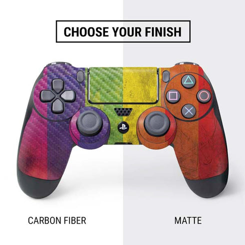 Distressed Rainbow Flag PS4 Controller Skin