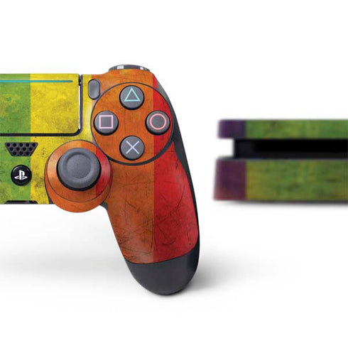 Distressed Rainbow Flag PS4 Slim Bundle Skin