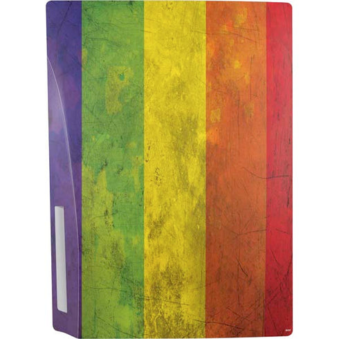 Distressed Rainbow Flag PS5 Console Skin