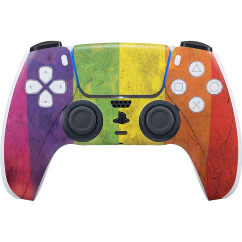 Distressed Rainbow Flag PS5 Controller Skin
