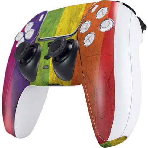 Distressed Rainbow Flag PS5 Controller Skin