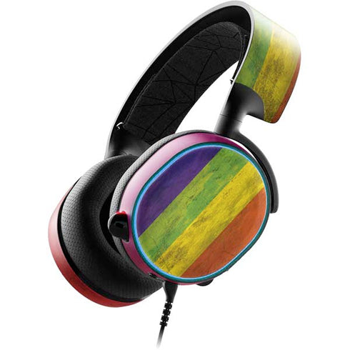 Distressed Rainbow Flag SteelSeries Arctis 3 Skin