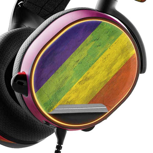 Distressed Rainbow Flag SteelSeries Arctis 3 Skin