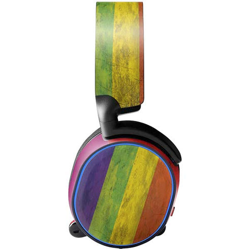 Distressed Rainbow Flag SteelSeries Arctis 5 Skin