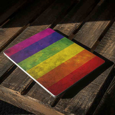 Distressed Rainbow Flag Surface Laptop 3 13.5in Skin