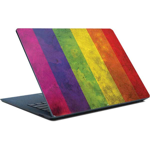 Distressed Rainbow Flag Surface Laptop Skin
