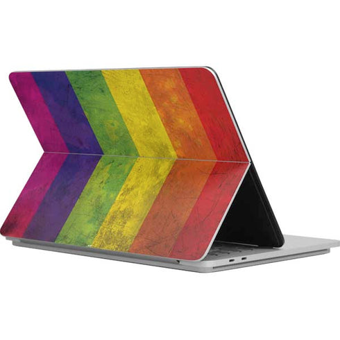 Distressed Rainbow Flag Surface Laptop Studio Skin