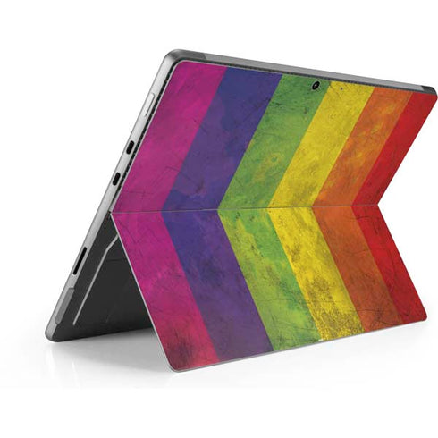 Distressed Rainbow Flag Surface Pro 8 Skin