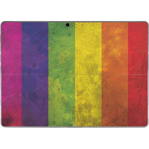 Distressed Rainbow Flag Surface Pro 9 Skin